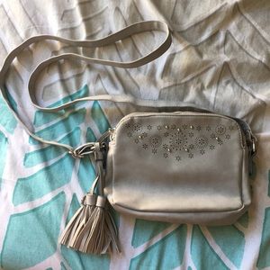 Grey Fringe Purse/Crossbody